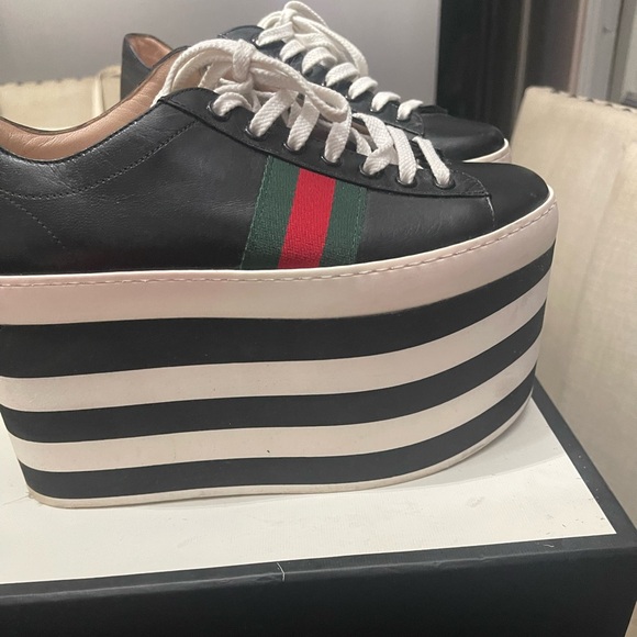 Gucci platform sneakers 37.5 - Picture 2 of 5